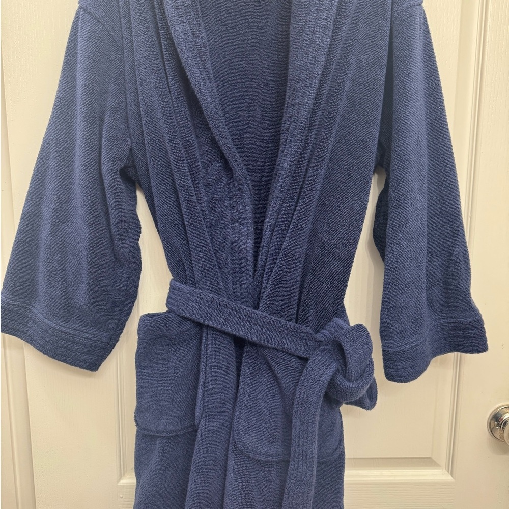 Men's Cozy Blue Bathrobe